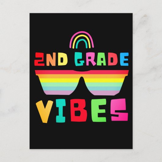 2e klas Terug naar school leraar en student Briefkaart (Voorkant)