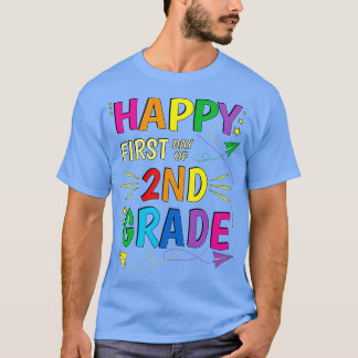 2e klas tweede gelukkige eerste dag van de school t-shirt