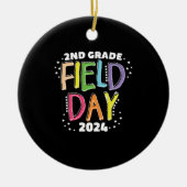 2e klas Velddag 2024 School Kinder Leraar Keramisch Ornament (Voorkant)