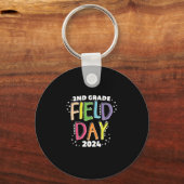 2e klas Velddag 2024 School Kinder Leraar Sleutelhanger (Voorkant)
