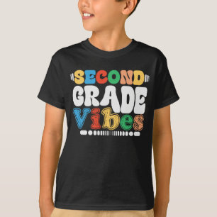 2e klas Vibes Grappig Terug naar school Groovy T-shirt