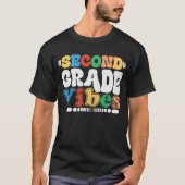 2e klas Vibes Grappig Terug naar school Groovy T-shirt (Voorkant)