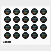 2e lerarenteam - tweedegraads stenen ronde sticker (Vel)