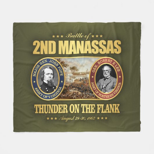 2e Manassas (FH2) Fleece Deken (Voorkant (Horizontaal))