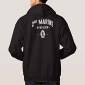 2e Marine Divisie Stille Tweede Grunge Hoodie (Achterkant)