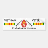 2e marinier Div bumper sticker (Voorkant)