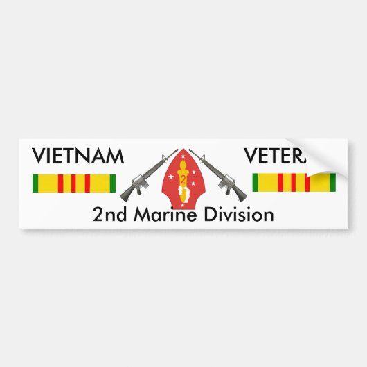 2e marinier Div bumper sticker (Voorkant)