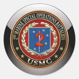 2e MSOB [3D] Ronde Sticker