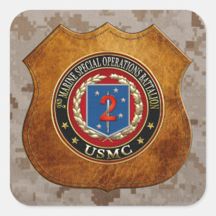 2e MSOB [3D] Vierkante Sticker