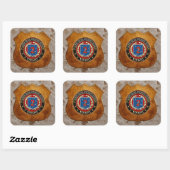 2e MSOB [3D] Vierkante Sticker (Vel)