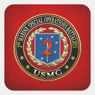 2e MSOB [3D] Vierkante Sticker