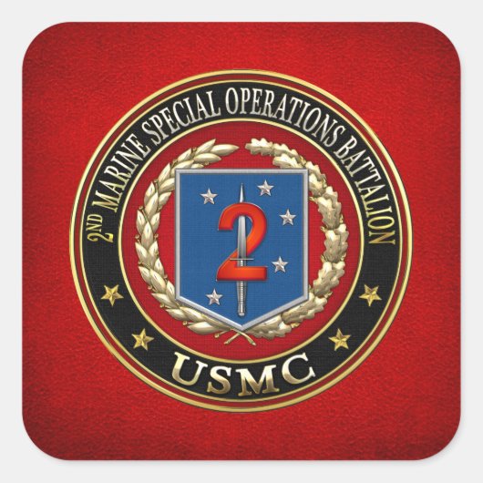 2e MSOB [3D] Vierkante Sticker (Voorkant)