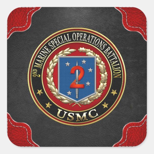 2e MSOB [3D] Vierkante Sticker (Voorkant)