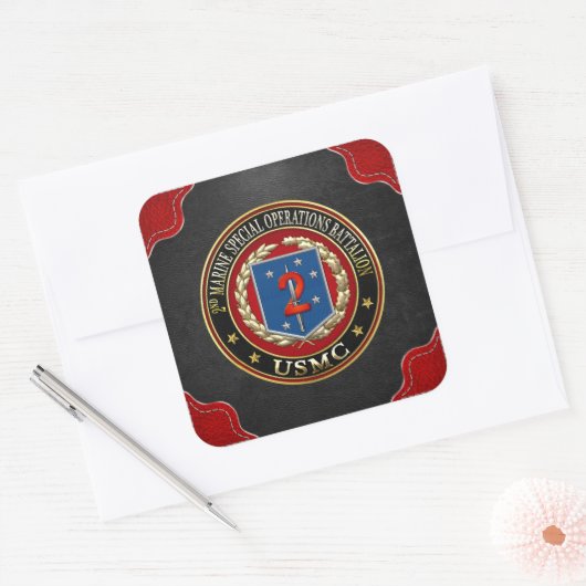 2e MSOB [3D] Vierkante Sticker (Envelop)