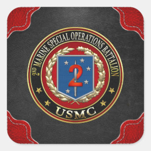 2e MSOB [3D] Vierkante Sticker