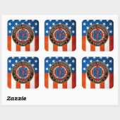 2e MSOB [3D] Vierkante Sticker (Vel)