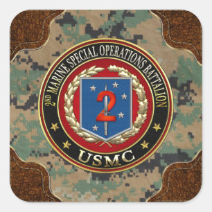 2e MSOB [3D] Vierkante Sticker