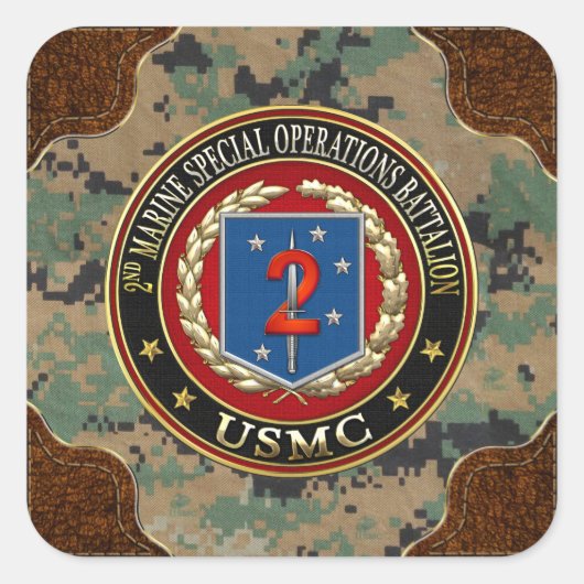 2e MSOB [3D] Vierkante Sticker (Voorkant)