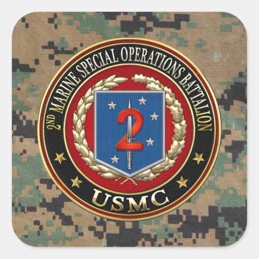 2e MSOB [3D] Vierkante Sticker (Voorkant)