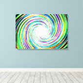 2e Multi-Colour Spark Swirl Canvas Afdruk (Insitu (Houten vloer))