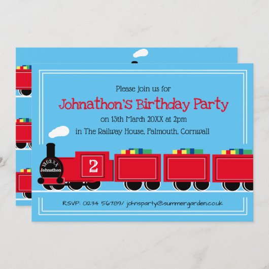 2e (of enige leeftijd) verjaardagscarrière kaart (Voorkant / Achterkant)