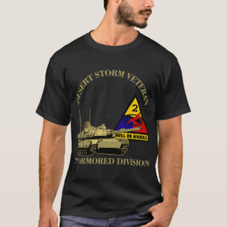 2e Pantserdivisie Desert Storm Veteranen T-shirt
