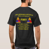 2e pantserdivisie "Hell on Wheels" FURY T-shirt (Achterkant)
