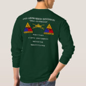 2e pantserdivisie T-shirt lange hoes (Achterkant)