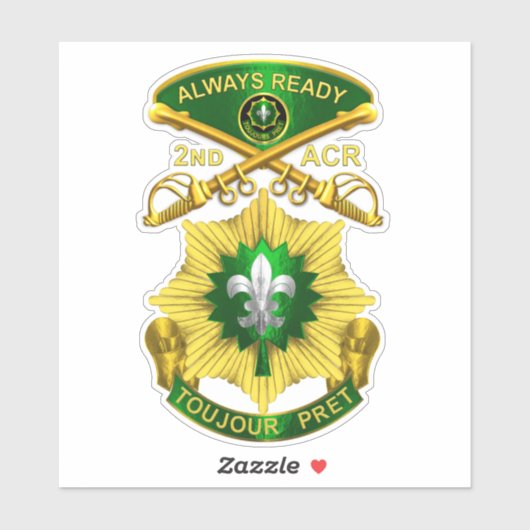 2e Pantserregiment ACR Sticker (Vel)