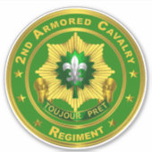 2e Pantserregiment ACR Sticker (Voorkant)