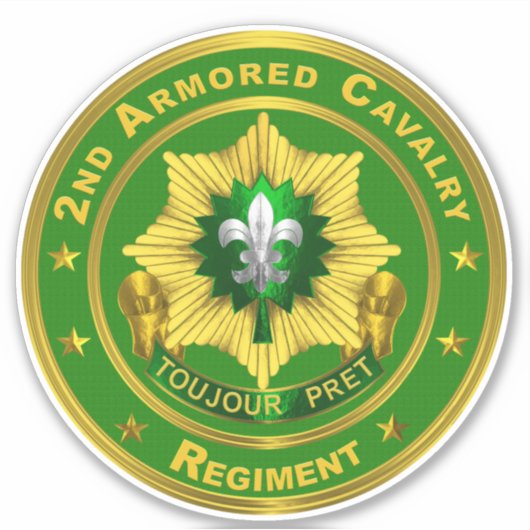 2e Pantserregiment ACR Sticker (Voorkant)