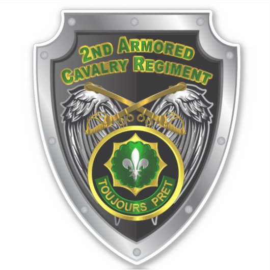2e Pantserregiment ACR Sticker (Voorkant)