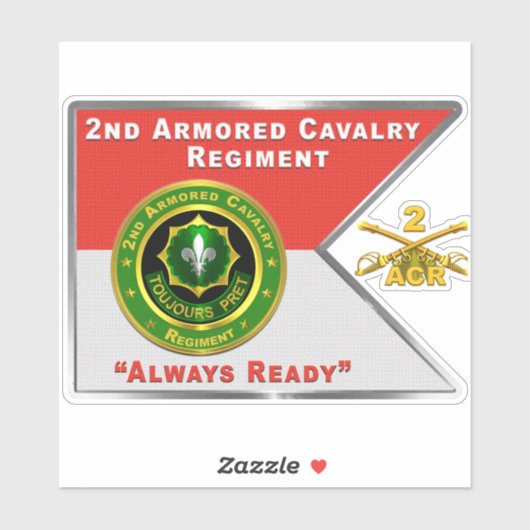 2e Pantserregiment ACR Sticker (Vel)