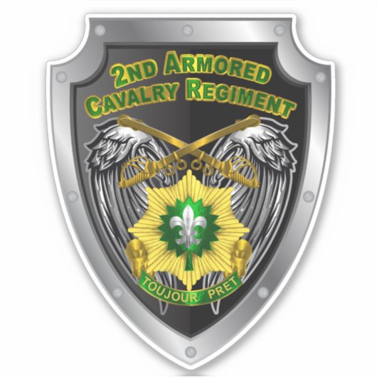2e Pantserregiment ACR Sticker (Voorkant)