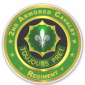 2e Pantserregiment ACR Sticker (Voorkant)