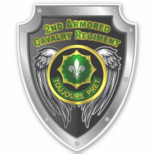 2e Pantserregiment ACR Sticker (Voorkant)