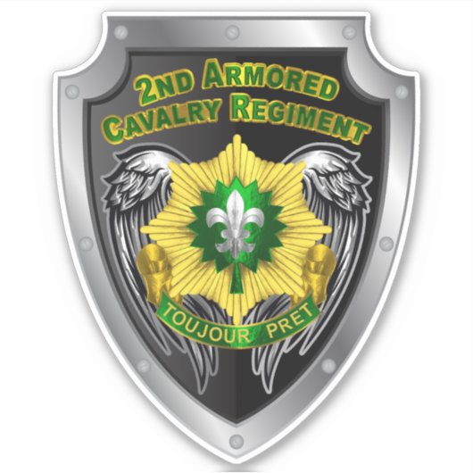 2e Pantserregiment ACR Sticker (Voorkant)