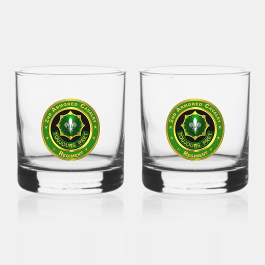 2e Pantserregiment ACR Whisky Glas (Voorkant)