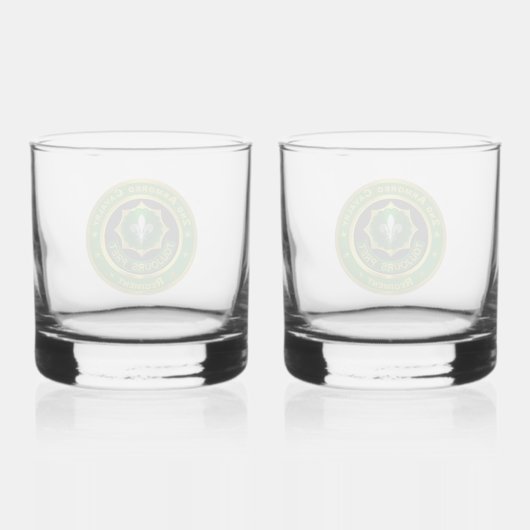 2e Pantserregiment ACR Whisky Glas (Achterkant)