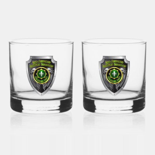 2e Pantserregiment ACR Whisky Glas (Voorkant)