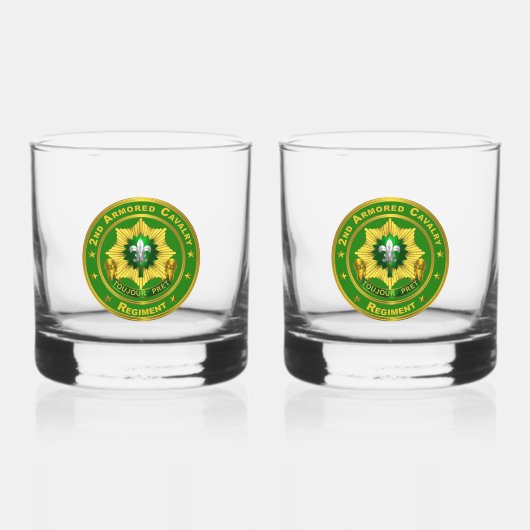 2e Pantserregiment ACR Whisky Glas (Voorkant)