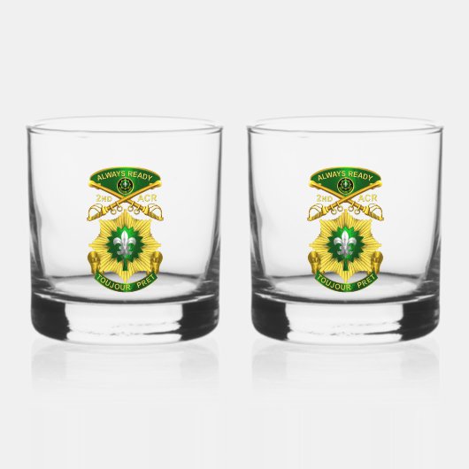 2e Pantserregiment ACR Whisky Glas (Voorkant)