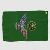 2e Pantserregiment Eagle Golfhanddoek (Horizontaal)