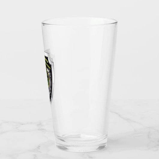 2e Pantserregiment Schild Wing Glass Cup Glas (Links)
