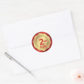 2e plaats evenement medaille competitie sticker ro (Envelop)
