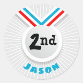 2e plaats ronde sticker (Voorkant)