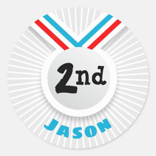 2e plaats ronde sticker (Voorkant)