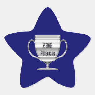 2e plaats Trofee Ster Sticker