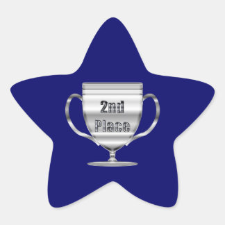 2e plaats Trofee Ster Sticker