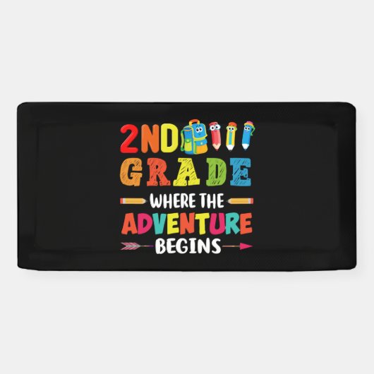 2e rang waarin het avontuur spandoek (Horizontaal)